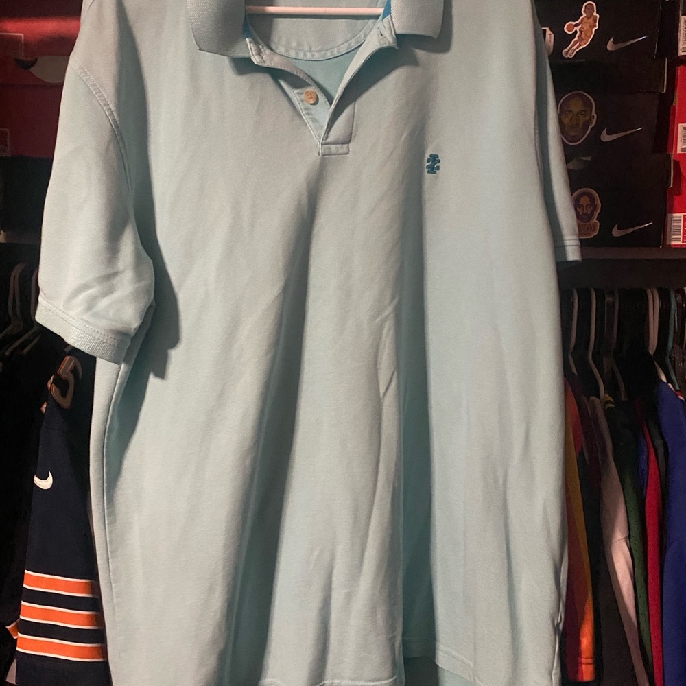 Izod Blue Polo Shirt Classic Style